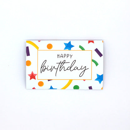 Handmade Confetti Design Kids Pocket Birthday Card