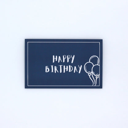 Blue pocket birthday card