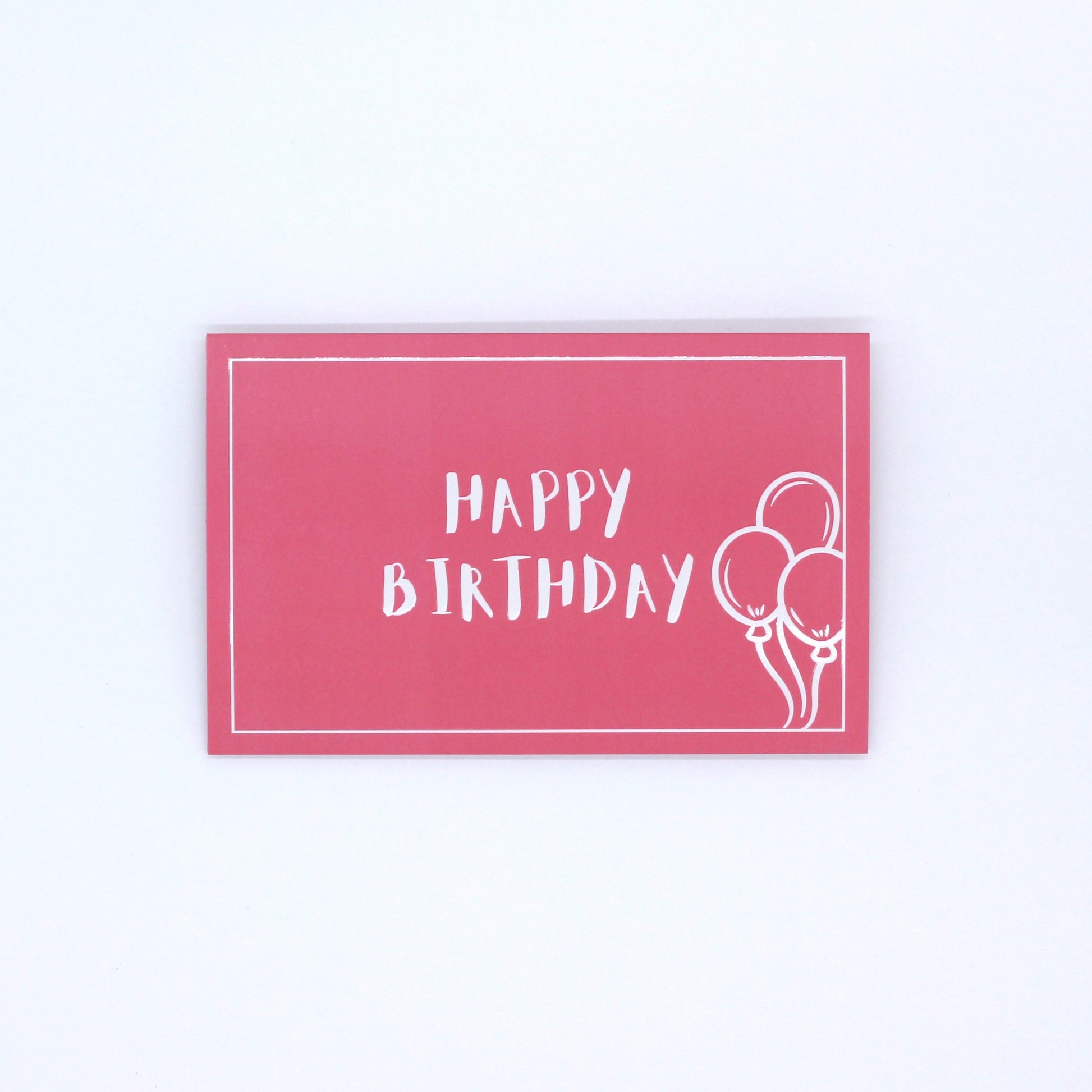 Pink pocket happy birthday greeting card